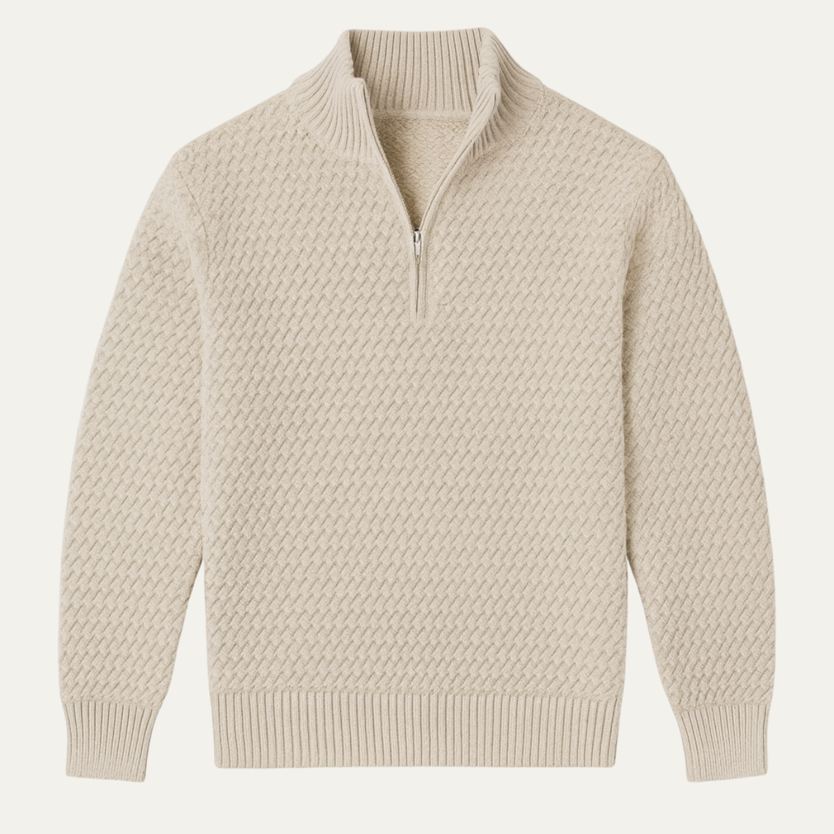 The Riviera Men’s Luxury Quarter Zip Knit Sweater
