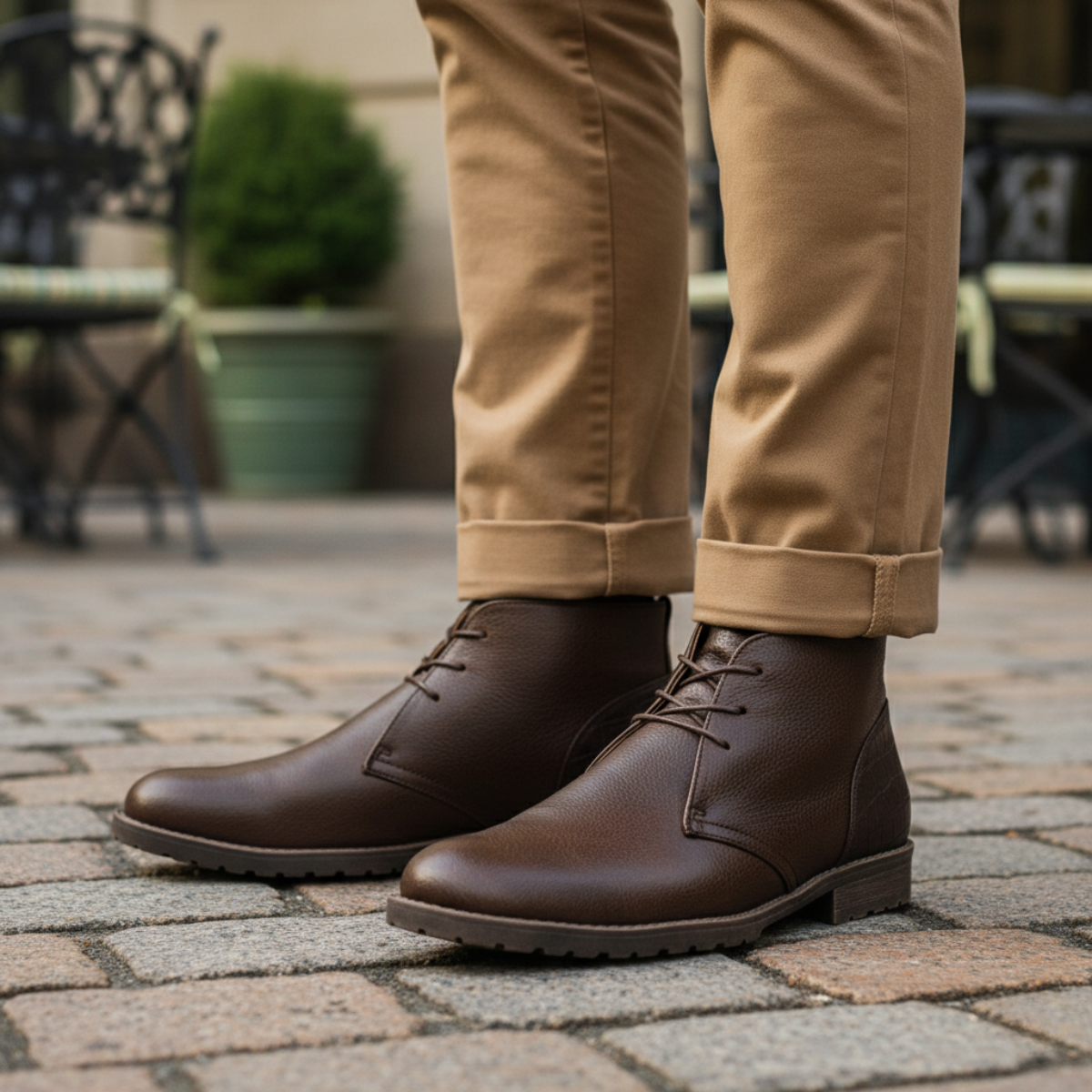 The Salisbury Men's Classic Retro Style Leather Boots