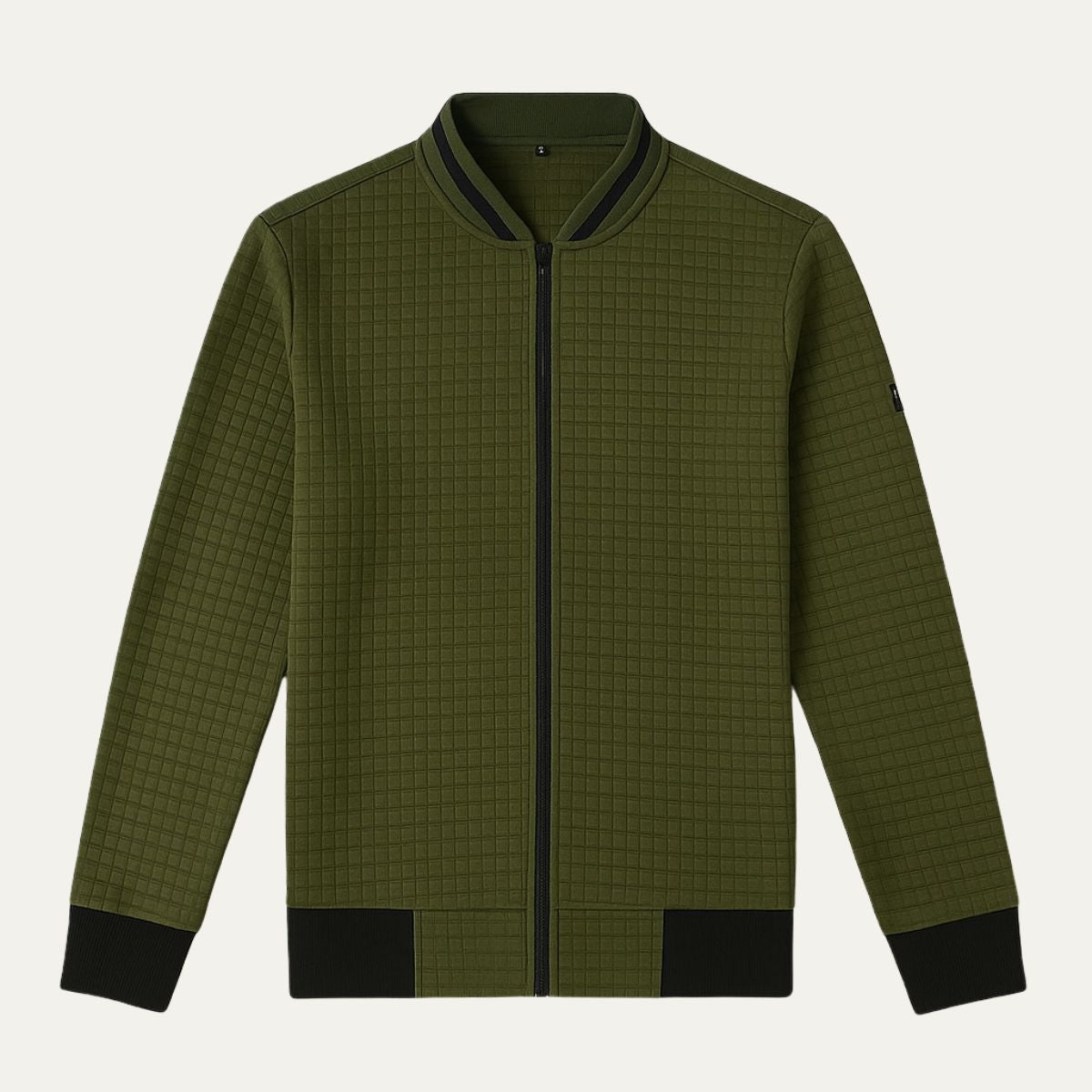 The Harlow Cotton Cardigan for Men – Tailored with Zip