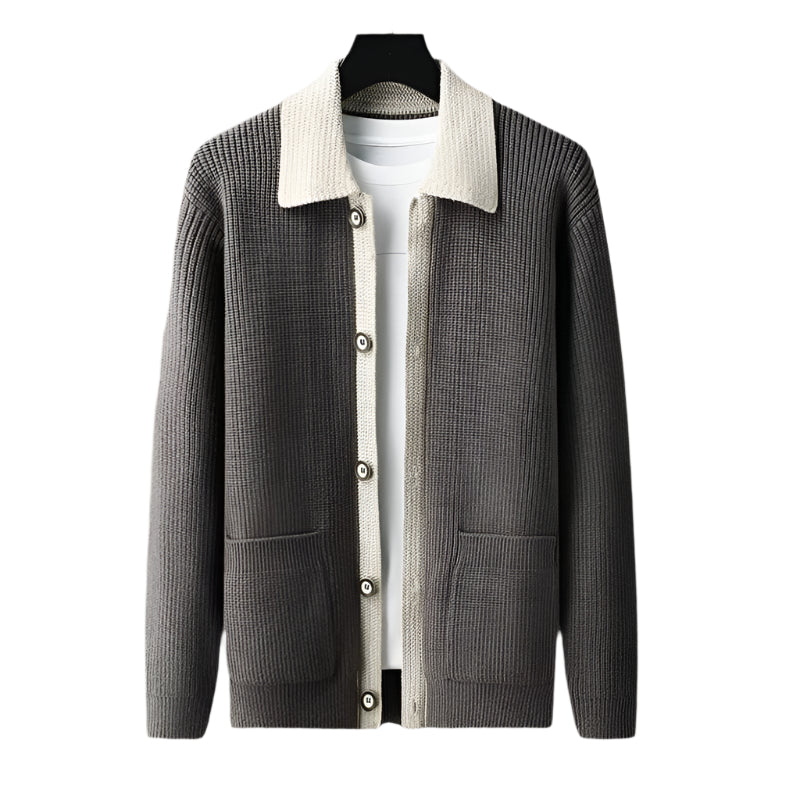 The Inverness Elegant Cardigan with Pockets for Men