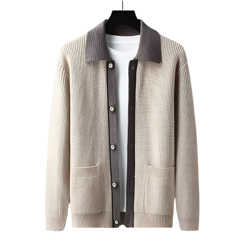 The Inverness Elegant Cardigan with Pockets for Men
