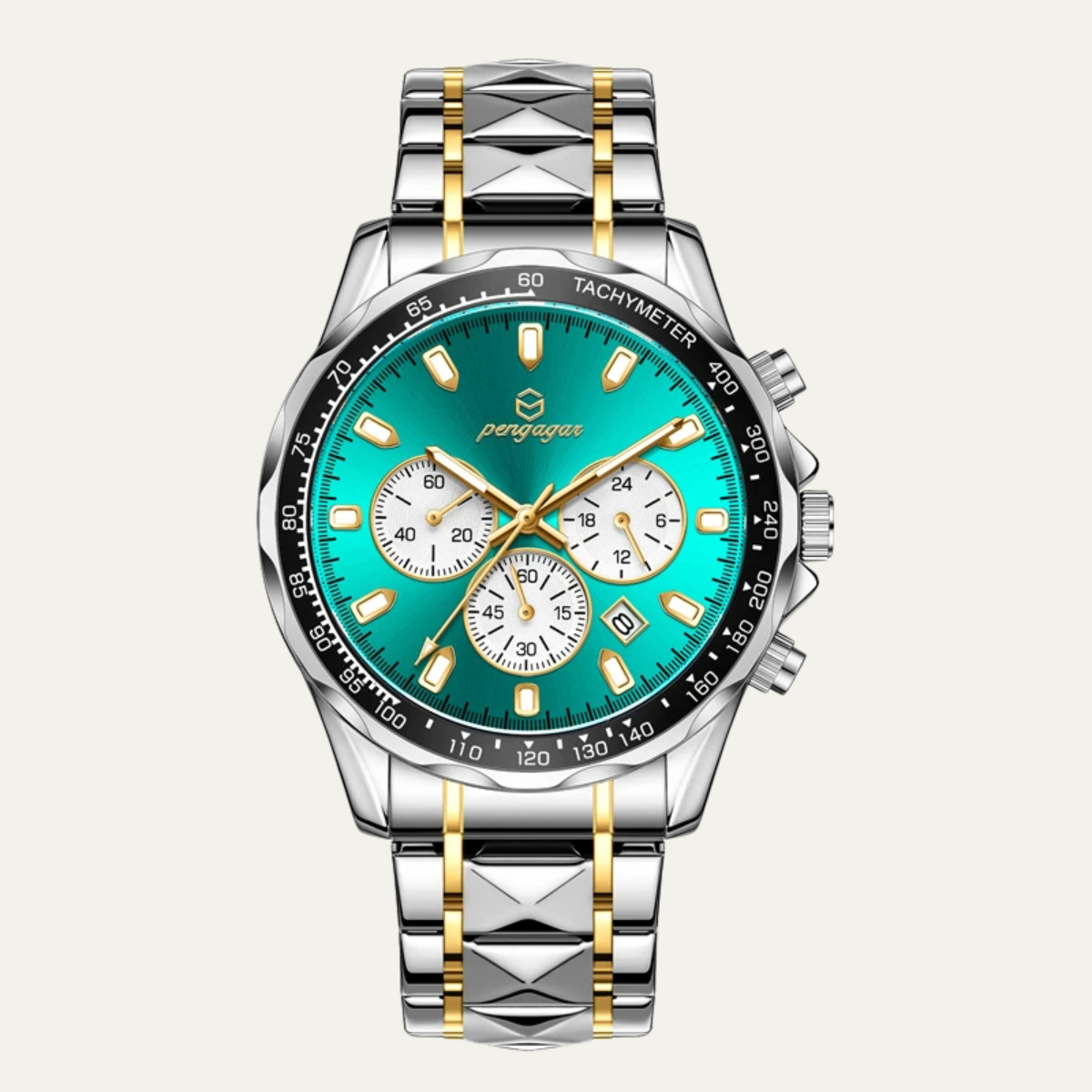 The Dubai Men’s Luxury Stainless Steel Waterproof Watch