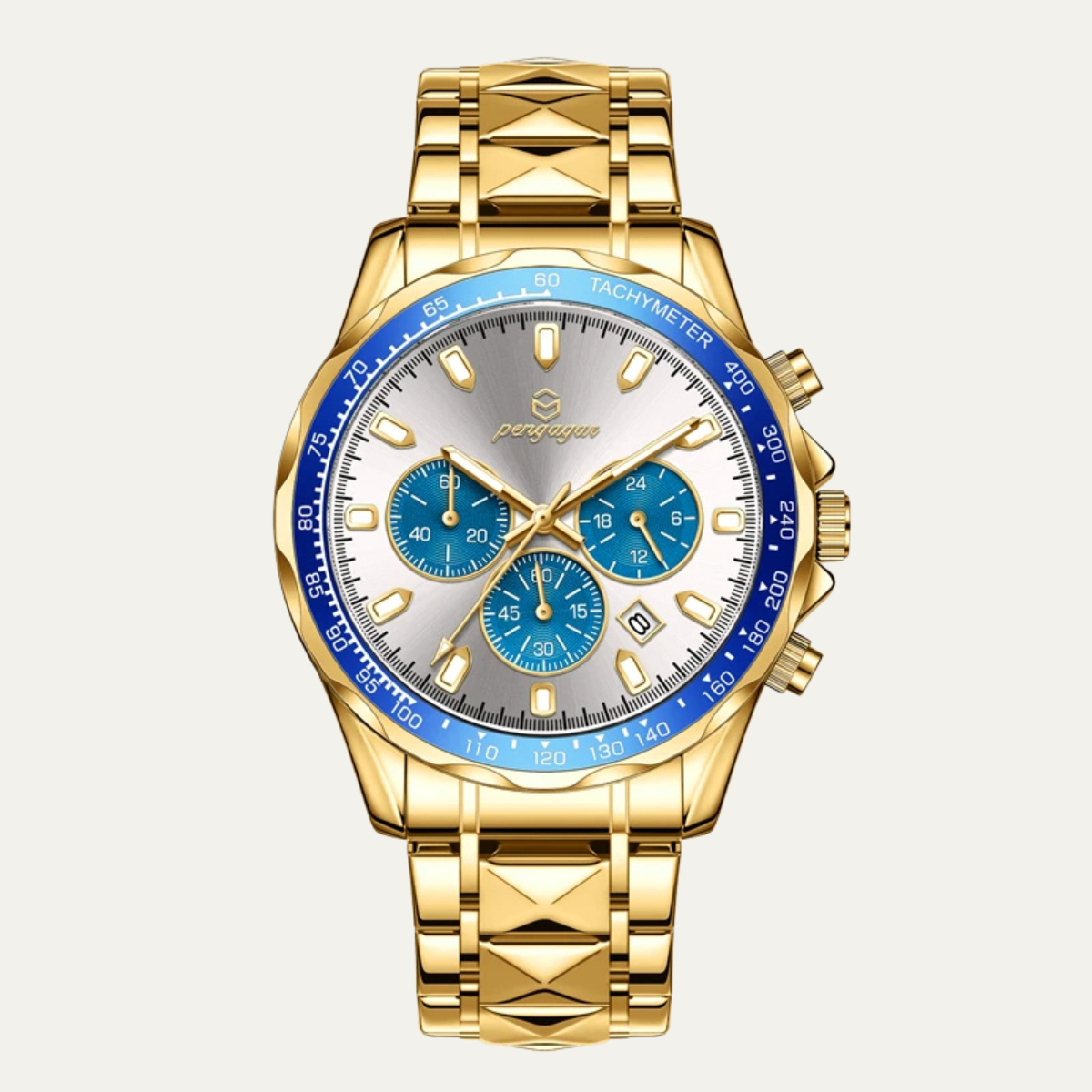 The Dubai Men’s Luxury Stainless Steel Waterproof Watch