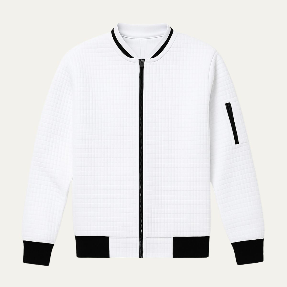 The Harlow Cotton Cardigan for Men – Tailored with Zip