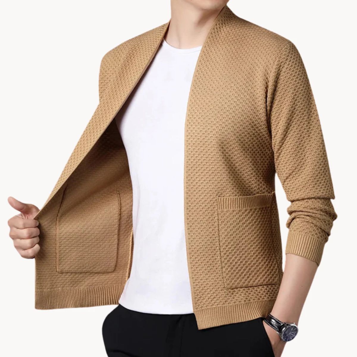 The Oslo Knit Cardigan – Men’s Open Front Casual Cardigan