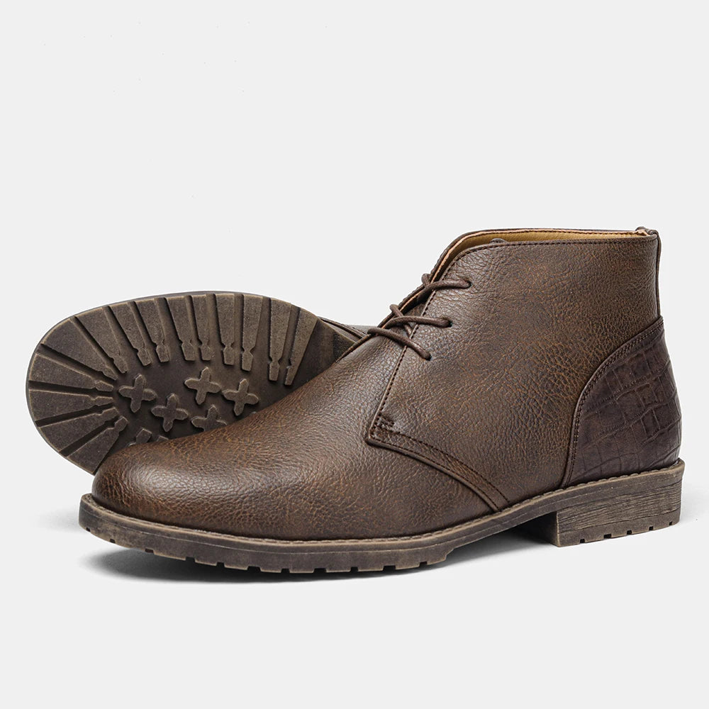The Cliveden Men's Stylish Lace Up Ankle Vintage Boots