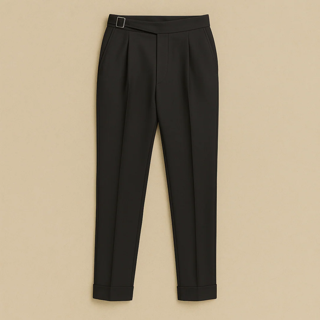 The Monaco Tailored Trousers – Men’s High Waisted Pleated Pants