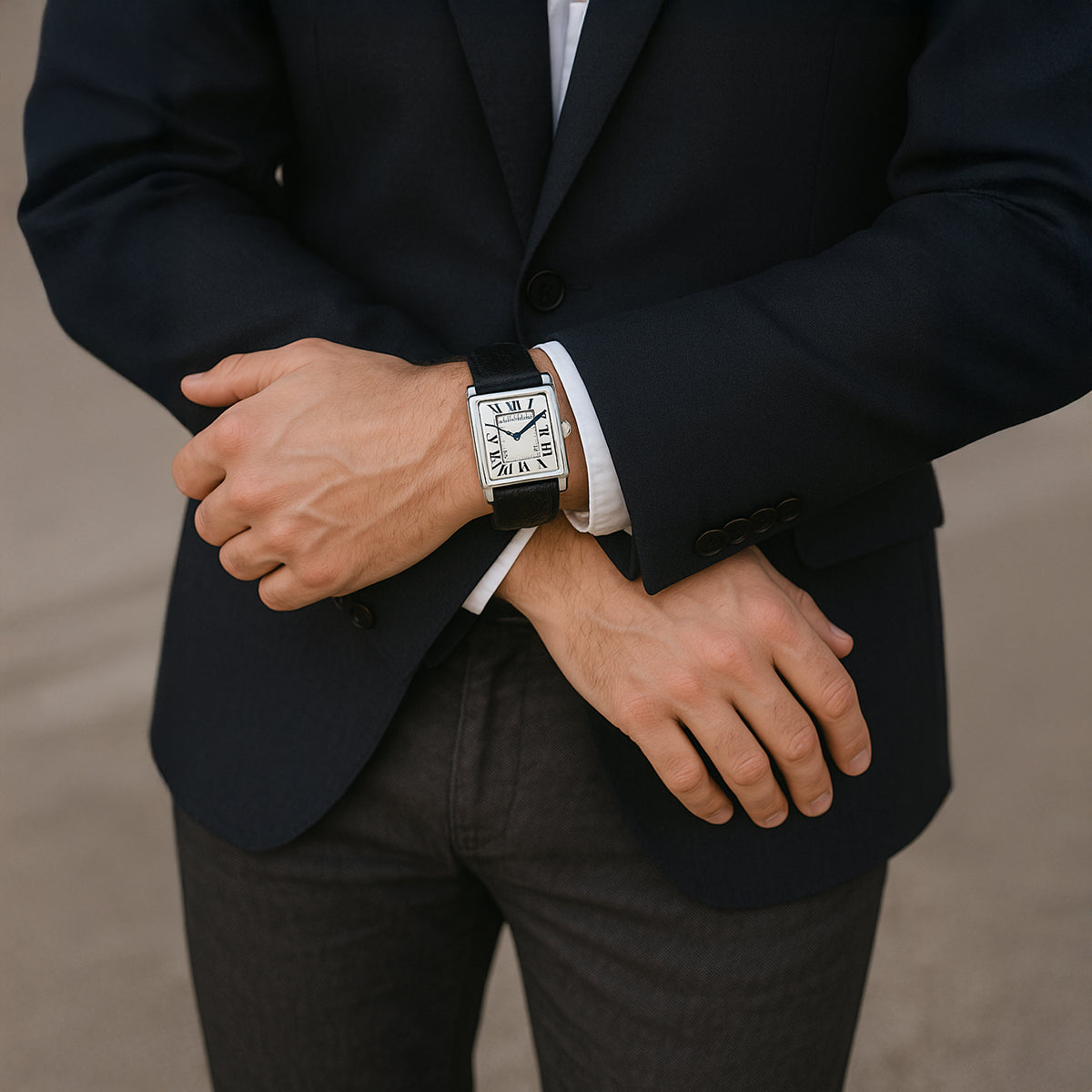 The Savile Men's Classic Luxury Quartz Watch - Premium Leather Strap