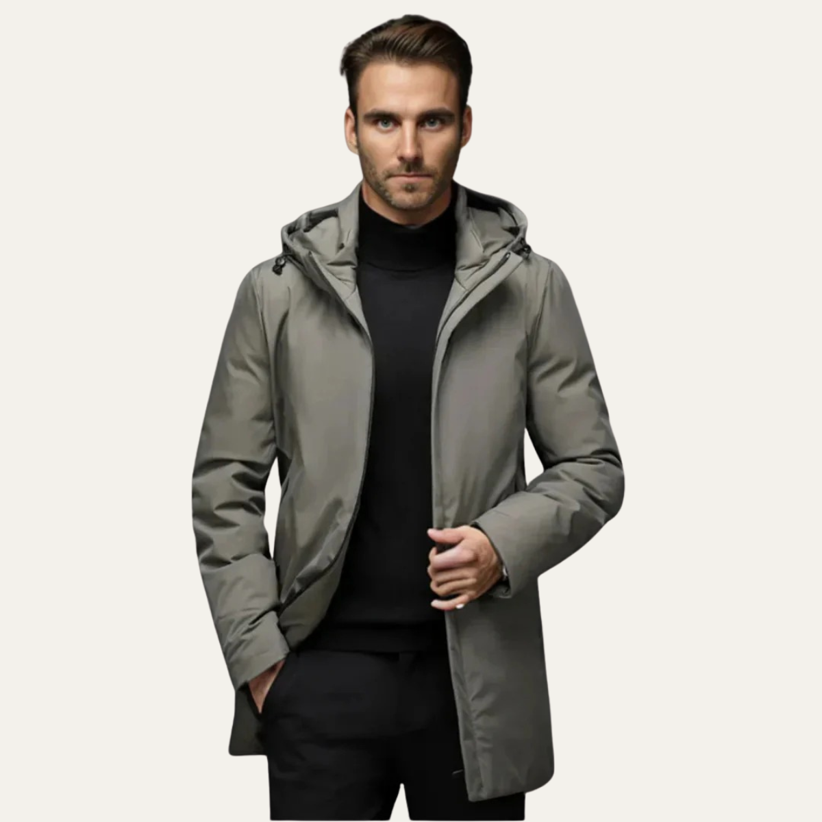 The Maybach Men’s Waterproof Winter Parka Coat Jacket with Hood