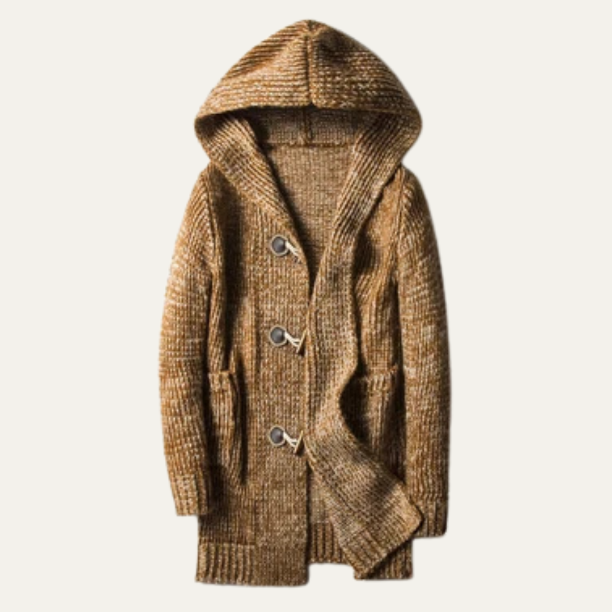 The Porto Cesareo Men’s Warm Casual Thick Knitted Hooded Sweater