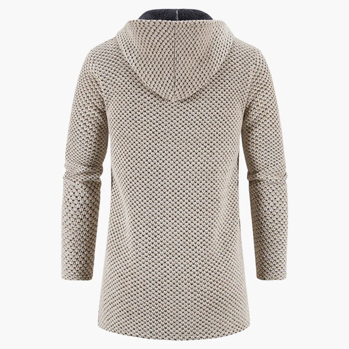 The Copenhagen Hooded Knit Cardigan – Men’s Longline Casual Coat