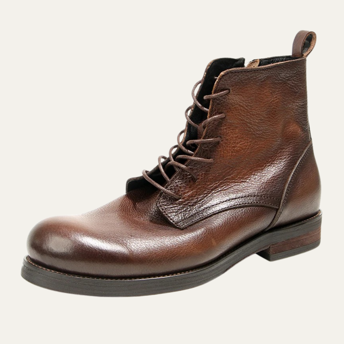 The St Davids Men's Leather Retro Casual Lace Up Boots