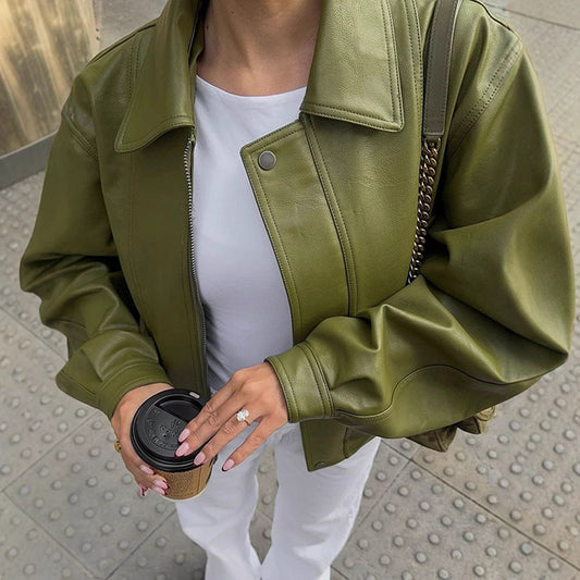 Turn-Down Collar Jacket