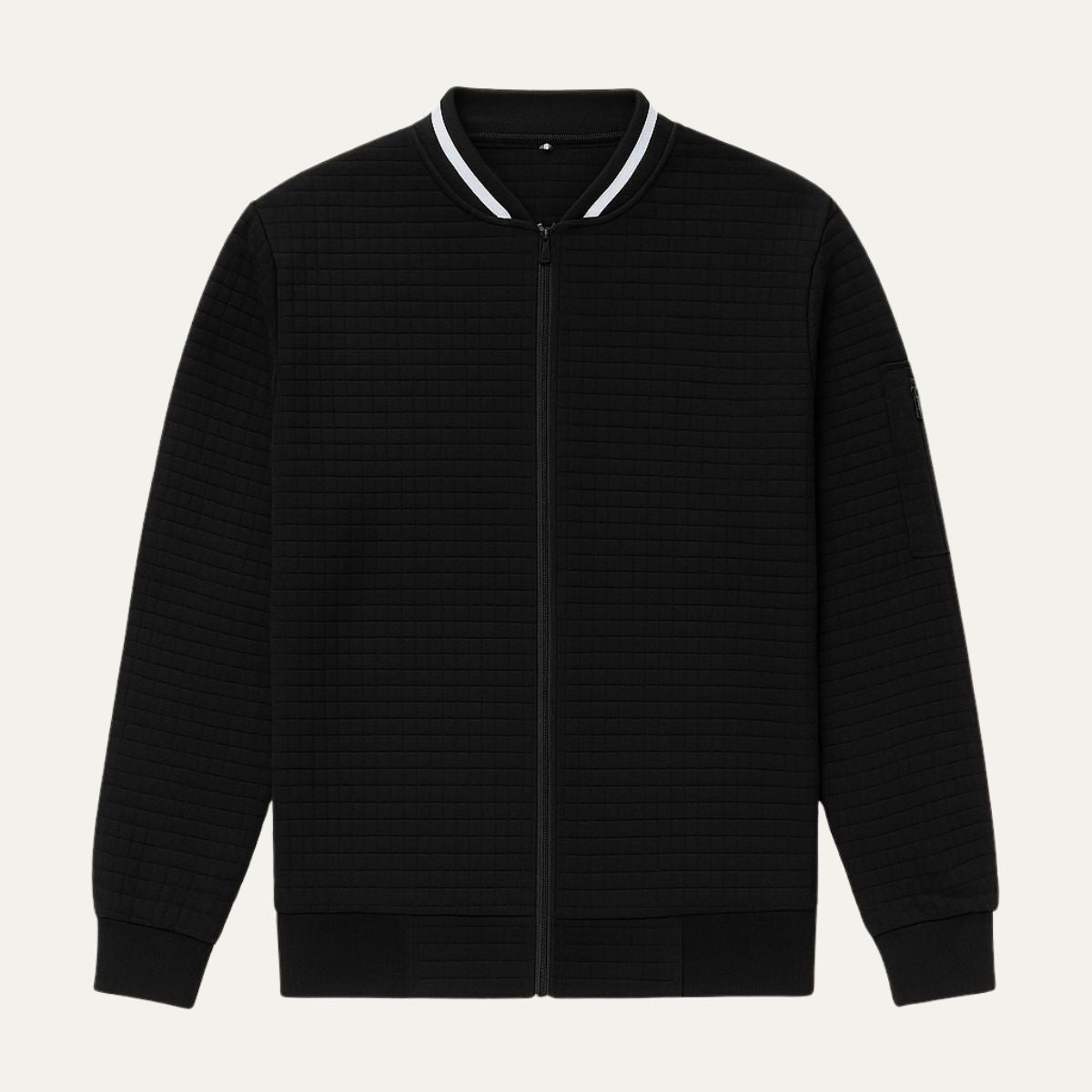 The Harlow Cotton Cardigan for Men – Tailored with Zip