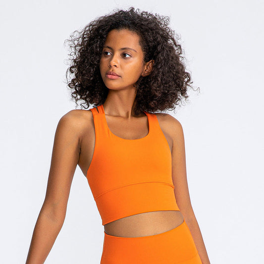 Padded Gym Athletic Sports Yoga Top