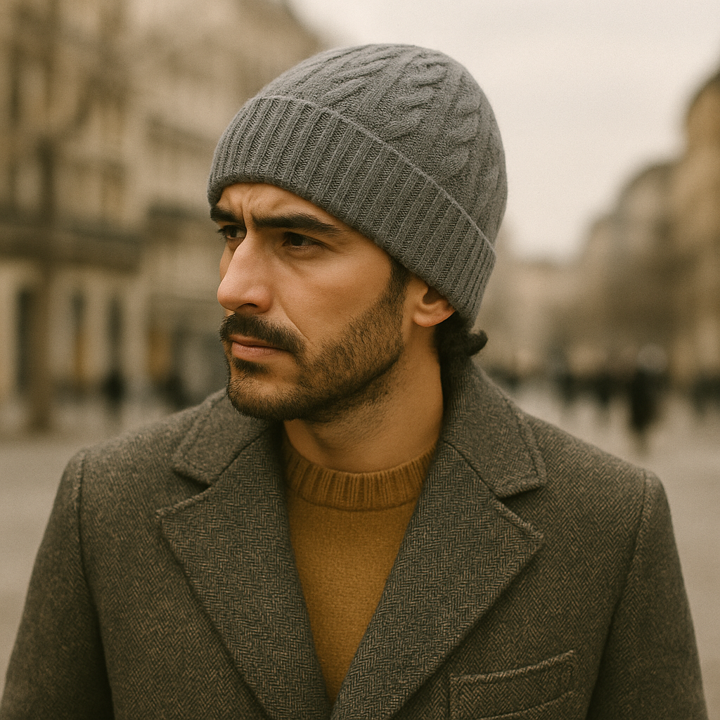 The Kingsley Men's Classic Ribbed Knit Beanie