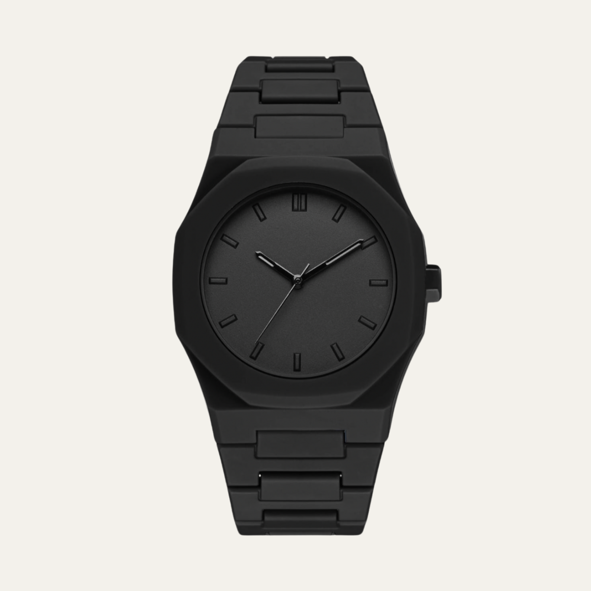 The Midnight Black Men’s Luxury Stainless Steel Watch