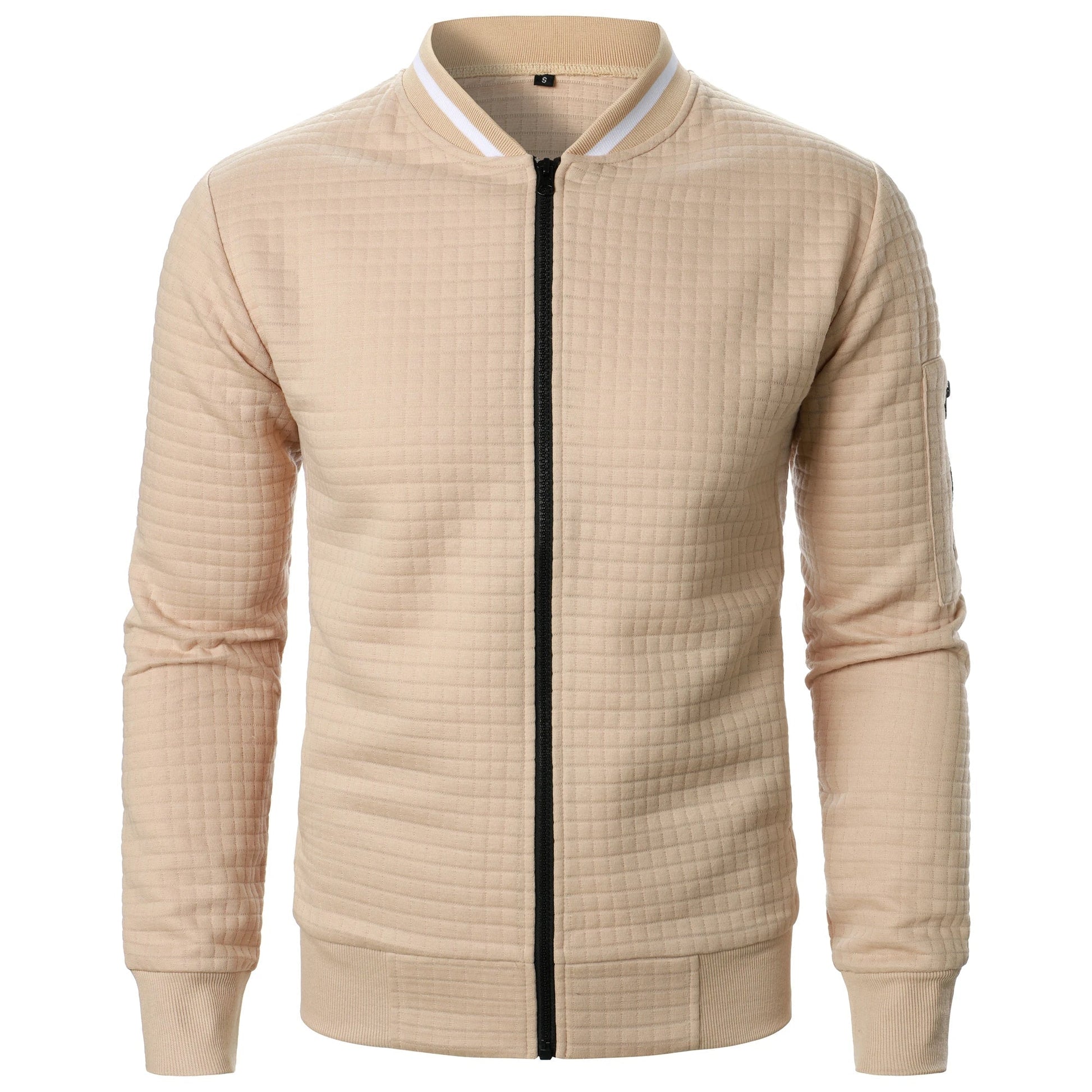 The Harlow Cotton Cardigan for Men – Tailored with Zip