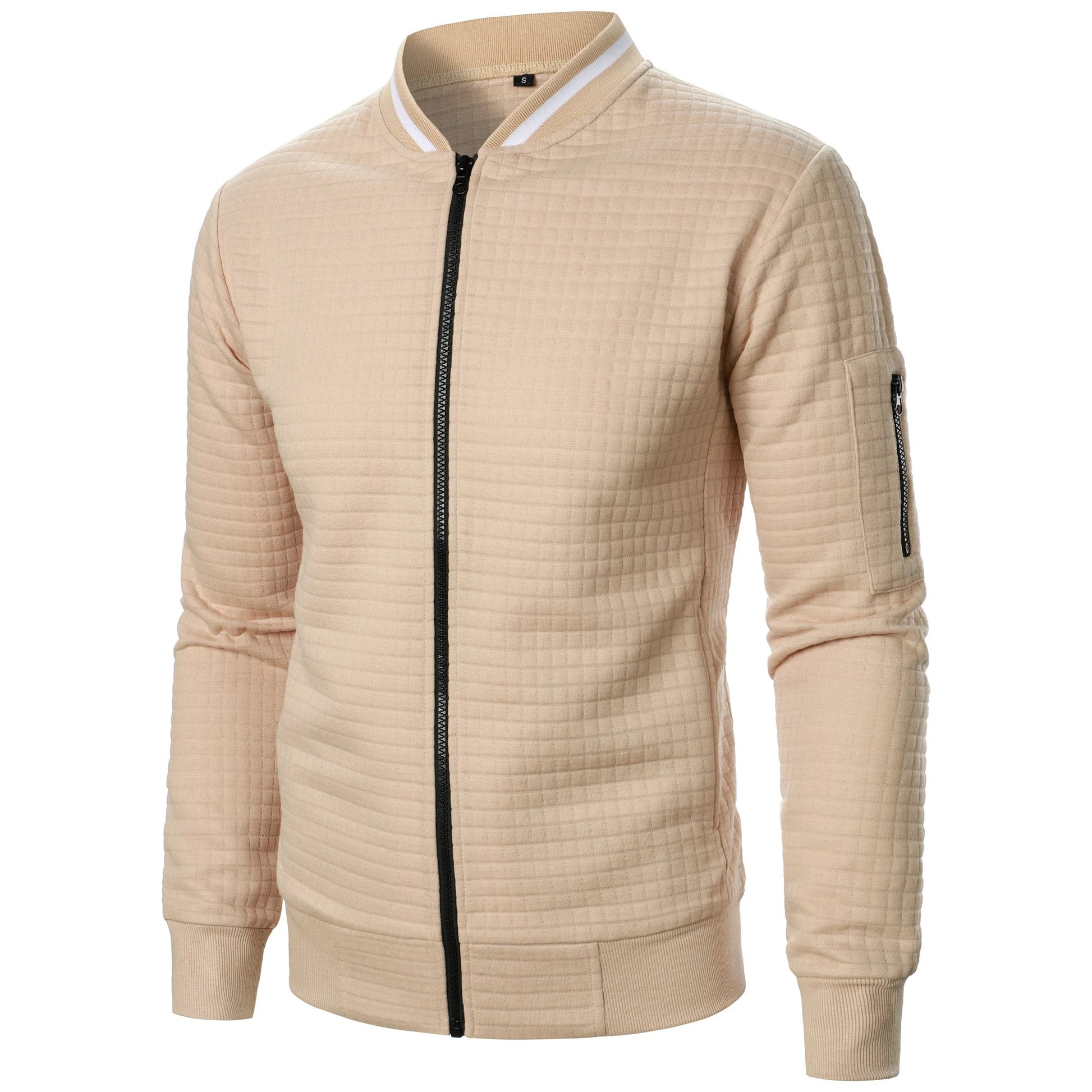 The Harlow Cotton Cardigan for Men – Tailored with Zip
