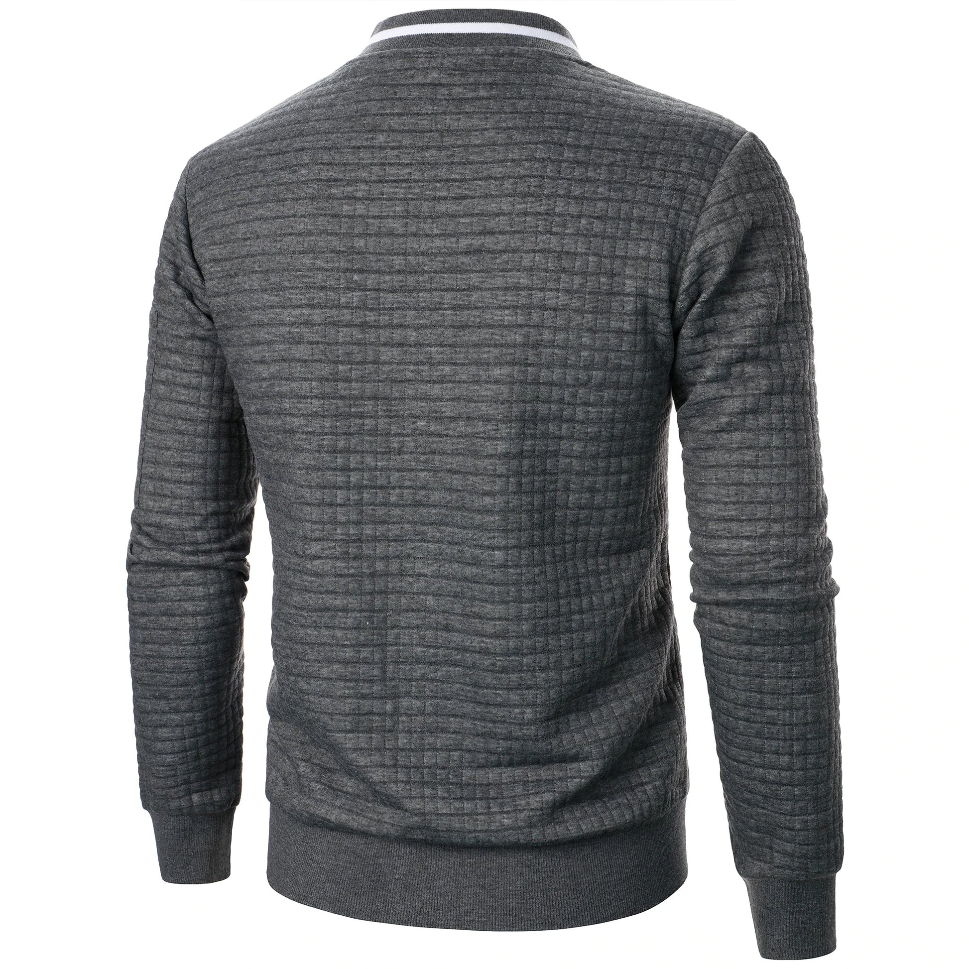 The Harlow Cotton Cardigan for Men – Tailored with Zip