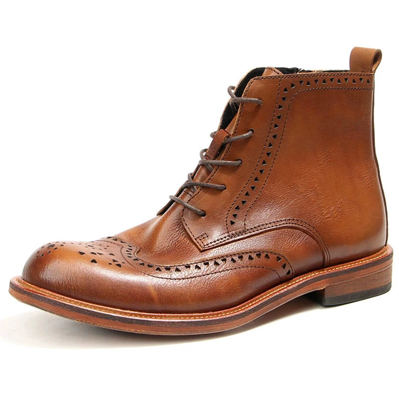 The Colchester Men's Elegant Vintage Leather Boots