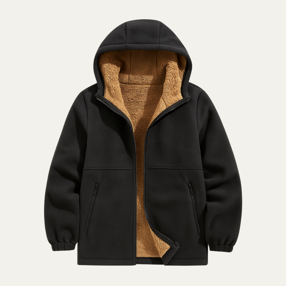 The Moscova Men’s Thick Warm Sherpa Zip Up Hoodie